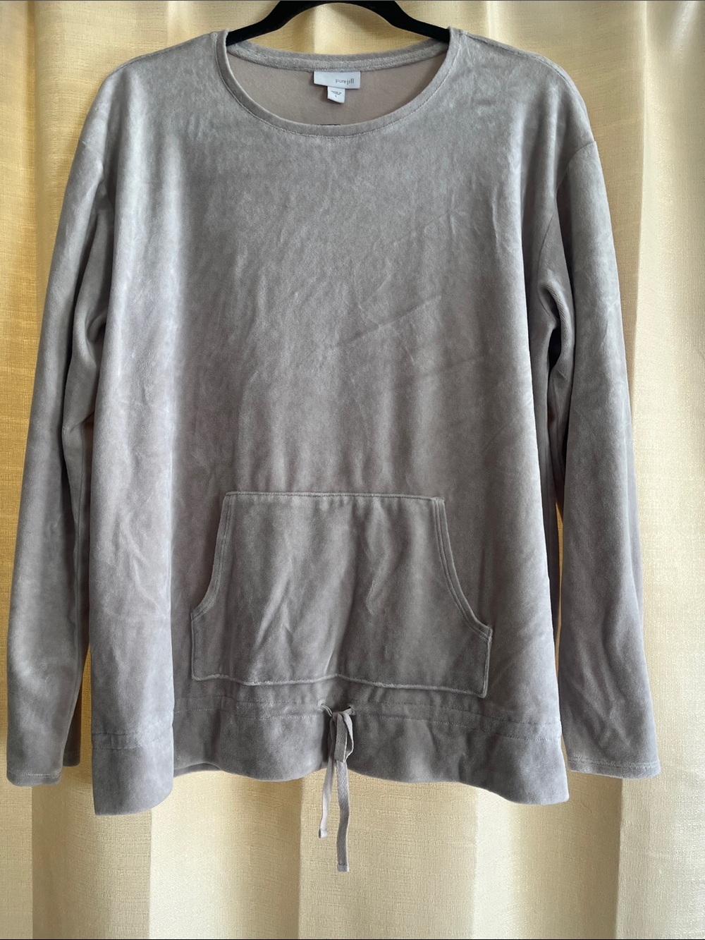 Women’s Pure Jill Velour Drawstring Pullover with Kangaroo Pocket